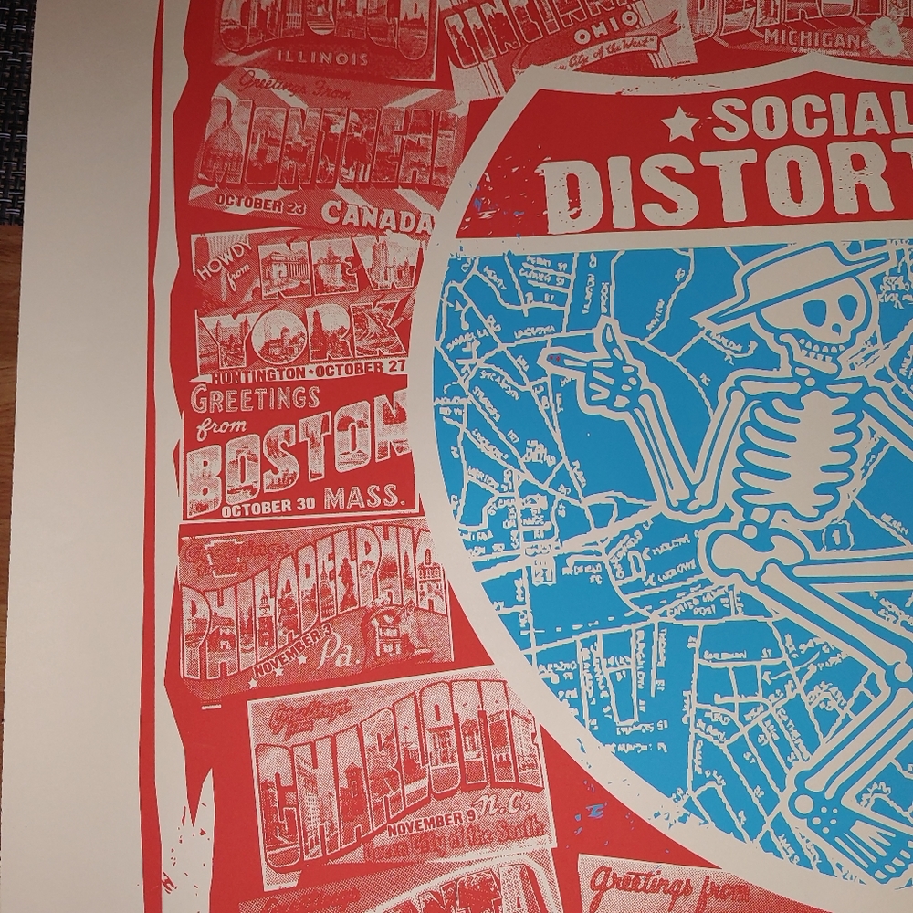 Social distortion 2019 fall tour poster - Picture 9 of 11
